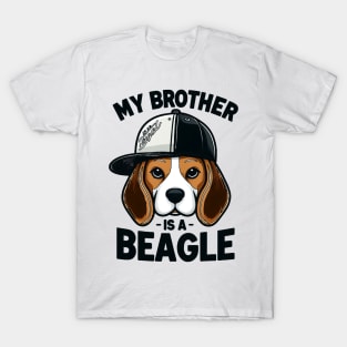 My Brother Is A Beagle Dog Tails and Treats Family T-Shirt